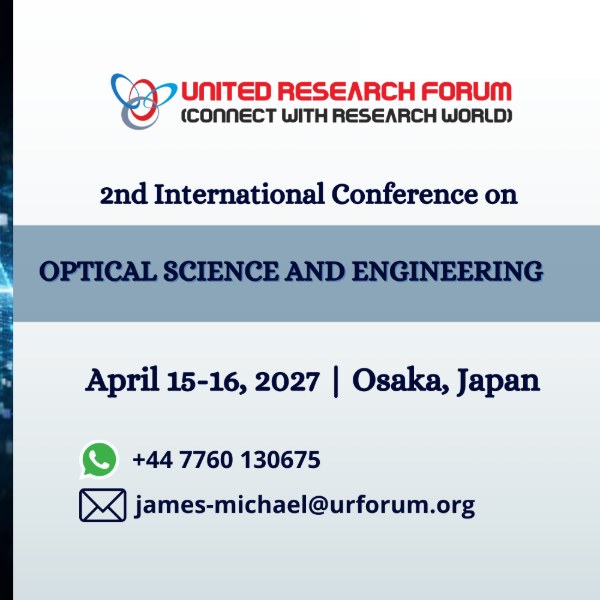 2nd International Conference on Optical Science and Engineering